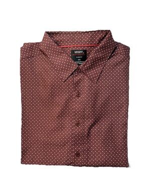 Mix & NY Men's Performance Slim Fit  Button-Up Shirt 2XL XXL Long Sleeve